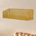 thumbnail image 6 of CarpNettore Wall Mount Wire Basket Food Storage Kitchen Storage for Ginger Egg Vegetable Gold S, 6 of 9