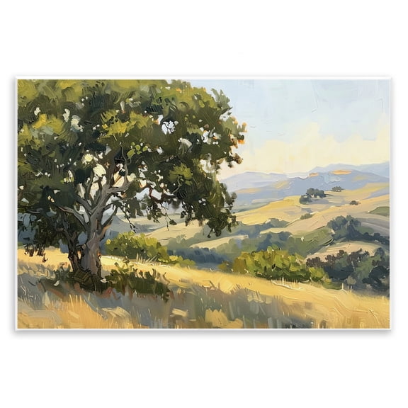 Stupell Industries On The Hilltop Scenery Landscape & Nature Painting Unframed Art Print Wall Art, 15 x 10