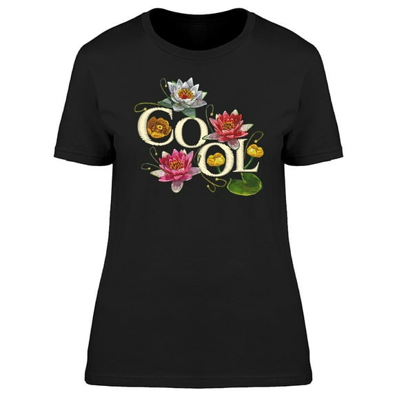 Cool Lotus Flowers Tee Women's -Image by Shutterstock