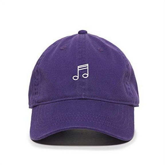Tech Design Quaver Baseball Cap Embroidered Cotton Adjustable Dad Hat Purple