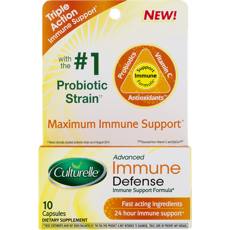 Culturelle Advanced Immune Defense, Immune Support Formula, 10 Ct