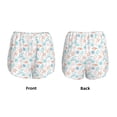 thumbnail image 5 of Picia Colorful Seashells1 Pattern Women's 2 in 1 Athletic Running Shorts High Waisted Workout Casual Gym Sweat Shorts with Comfy Liner Zipper Pockets-Large, 5 of 9