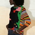 thumbnail image 4 of BVOFAR Black History Shirts for Women Summer Casual African American Tops Loose Fit 3/4 Sleeves Crewneck T-shirts Culture Heritage Shirt Multicolor L, 4 of 9