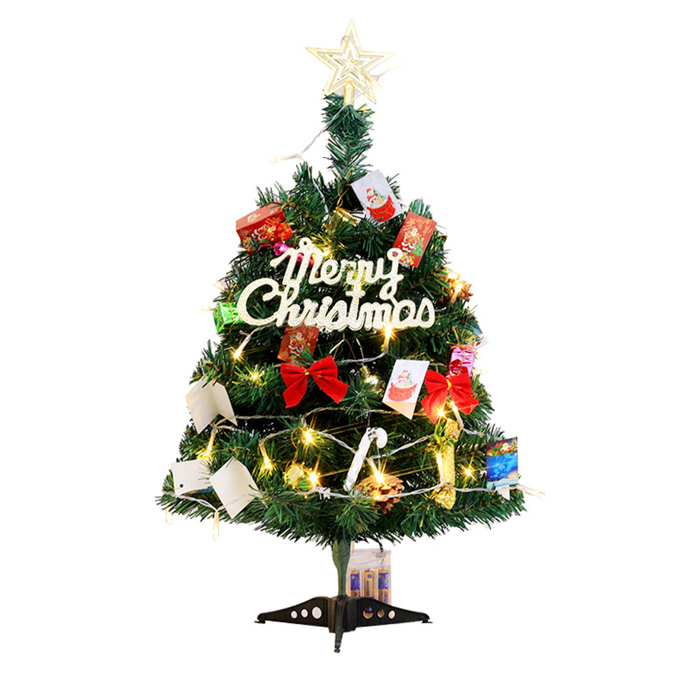 VIVEFOX Tabletop Christmas Tree, Mini Artificial Christmas Tree with