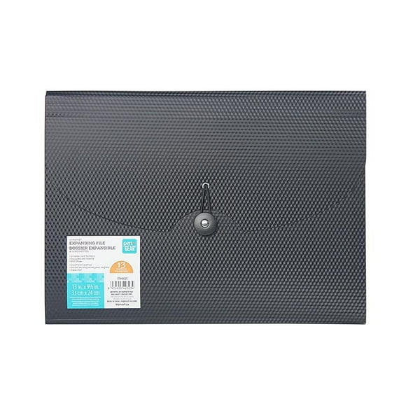 Classeur extensible en poly à 13 pochettes Pen+Gear