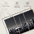thumbnail image 6 of Elephant Stock Monochrome Toronto Skyline Wall Art - Horizontal Multi Panel Canvas - Living Room Wall Decor - Places Multi Panel - Black And Gray Decor - 65" x 42", 6 of 8