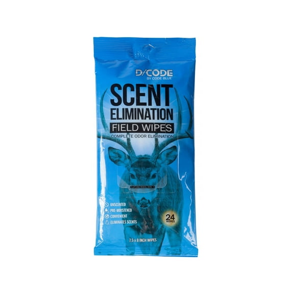 Code Blue D/Code Scent Elimination Field Wipes, 20-Count