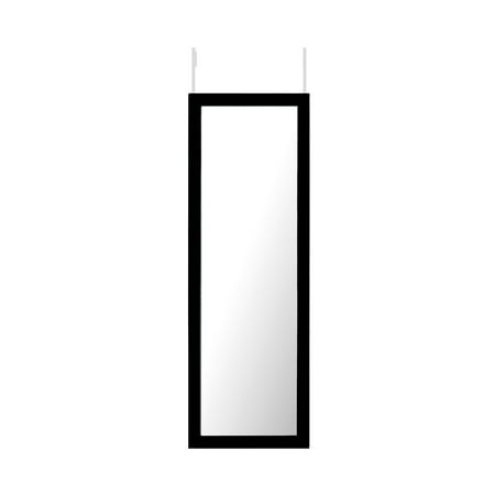 Mirrorize Canada 42x14 Black Framed Over The Door Mirror Full Length Hanging Mirrors For Hallway Entryway Bathroom Bedroom Rectangle Large Long Door Mirror Full Length Hanging Mirrors, Oversized Full Length Mirror Canada