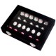 thumbnail image 2 of Caja de joyería de cristal de terciopelo para mujer, caja de almacenamiento de exhibición, soporte para anillo, pendientes, soporte organizador Adepaton ZZY050, 2 of 7