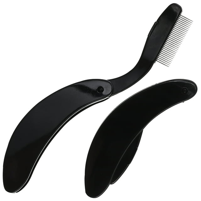 Shisuyan Metal Lash Comb Separator Foldable Design 2Pcs 2.6x0.8x0.3In