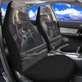 thumbnail image 2 of HUISEFOR Black Cat Car Seat Cover Breathable Soft Car Seat Covers Protector Elastic Polyester Removable Automotive Accessories Universal Fit for Most Sedan SUV, 2 of 7