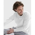 thumbnail image 4 of Hanes Beefy Men's Long Sleeve T-Shirt, Cotton White M, 4 of 4