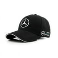 thumbnail image 1 of F1 Mercedes Benz Team F1 Racing Visor Embroidered Baseball Cap Car Cap - Black, 1 of 5