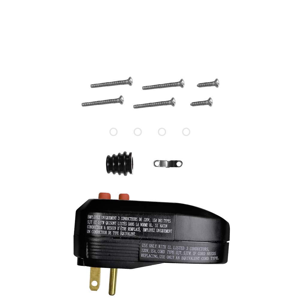 OAONAN GFCI Replacement Plug Assembly 3Prongs with Ground Fault