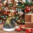 thumbnail image 6 of KLL Christmas Hats for Adults Plush Sunshine Jungle Dinosaur Print Santa Hat Xmas Fluffy Santa Claus Hat for Women Men, 6 of 6