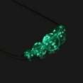 thumbnail image 4 of Alabaster | .925 Sterling Gold Vermeil | Firefly Glass Infinity Clasp Necklace, 4 of 14