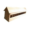 thumbnail image 4 of Alimentán de paloma de madera, alimento para pollo, menos desechos de concha de alimentación de pájaros, tazón de aves de corral para palomas de jardí 80x11x7cm, 4 of 9