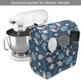 thumbnail image 2 of Tropical Stand Mixer Cover, Exotic Patterns Like Flamingos Monstera Leaves and Flowers Natural Art, Kitchen Appliance Organizer Bag Cover with Pockets, 5 Quarts, Blush and Night Blue, by Ambesonne, 2 of 4