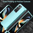 thumbnail image 3 of Compatible Hand Strap Case for Samsung Galaxy Z Fold 2 Phone Case Women Men,Ultra Slim & Thin Shockproof Hard PC Matte Protective Case for Galaxy Z Fold 2 Strap Case,Samsung Z Fold 2 Cover Blue, 3 of 14