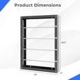 thumbnail image 3 of Gymax Wire Spool Rack Ribbon Holder Organizer Rack Wall Mounted Cable Dispenser w/4 Rods, 3 of 10