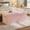 Pink, variant on Pinmoco 30" Folding Storage Ottoman Bench with Side Pocket, Corduroy Storage Bench Footrest for Entryway Living Room, Pink