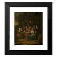 thumbnail image 2 of Jan Baptist Lambrechts 12x14 Black Modern Framed Museum Art Print Titled - Scene in the Garden, 2 of 5
