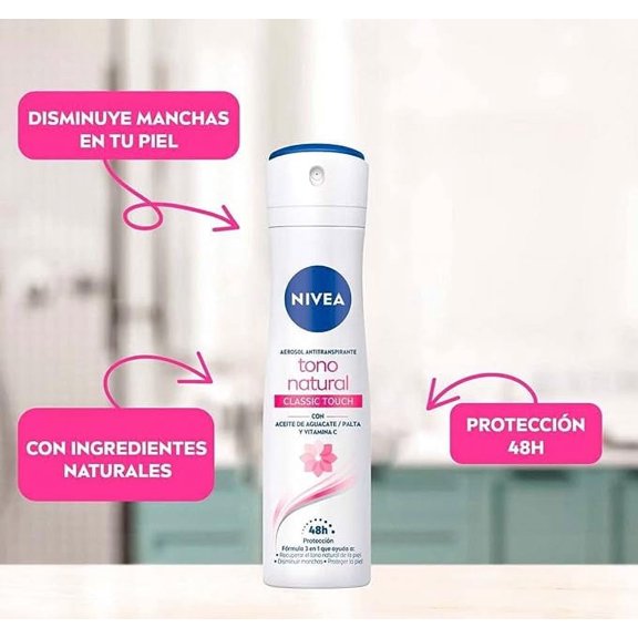 NIVEA NATURAL TONE ANTIPERSPIRANT DEODORANT XXL 250ml