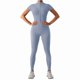 thumbnail image 3 of Mono Deportivo de Larga para Mujer, con Cremallera, Pantalón y Pantalones, Body Ajustado Azul -Corto M, 3 of 7