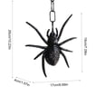 thumbnail image 3 of Gqtwoy Luminous Hanging Arachnid Ornament, Light-Up Arachnid Decor, Halloween Party Decoration, Realistic Spider Pendant, Durable Plastic Halloween Decor, Indoor and Outdoor Fearful Atmosphere, 3 of 6