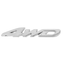 Unique Bargains 4WD Style Decorating Car Metal Grille Emblem Badge Silver Tone