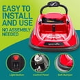 thumbnail image 4 of Serenelife 360 Degree Bumper Car with Adjustable Belt & Controls, Red, 4 of 10