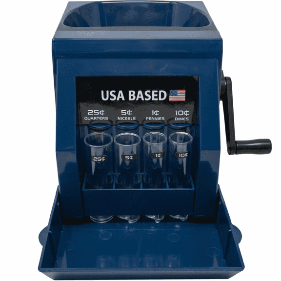Nadex Coins Precision S18 Manual Coin Sorter and Wrapper for Pennies, Nickels, Dimes and Quarters