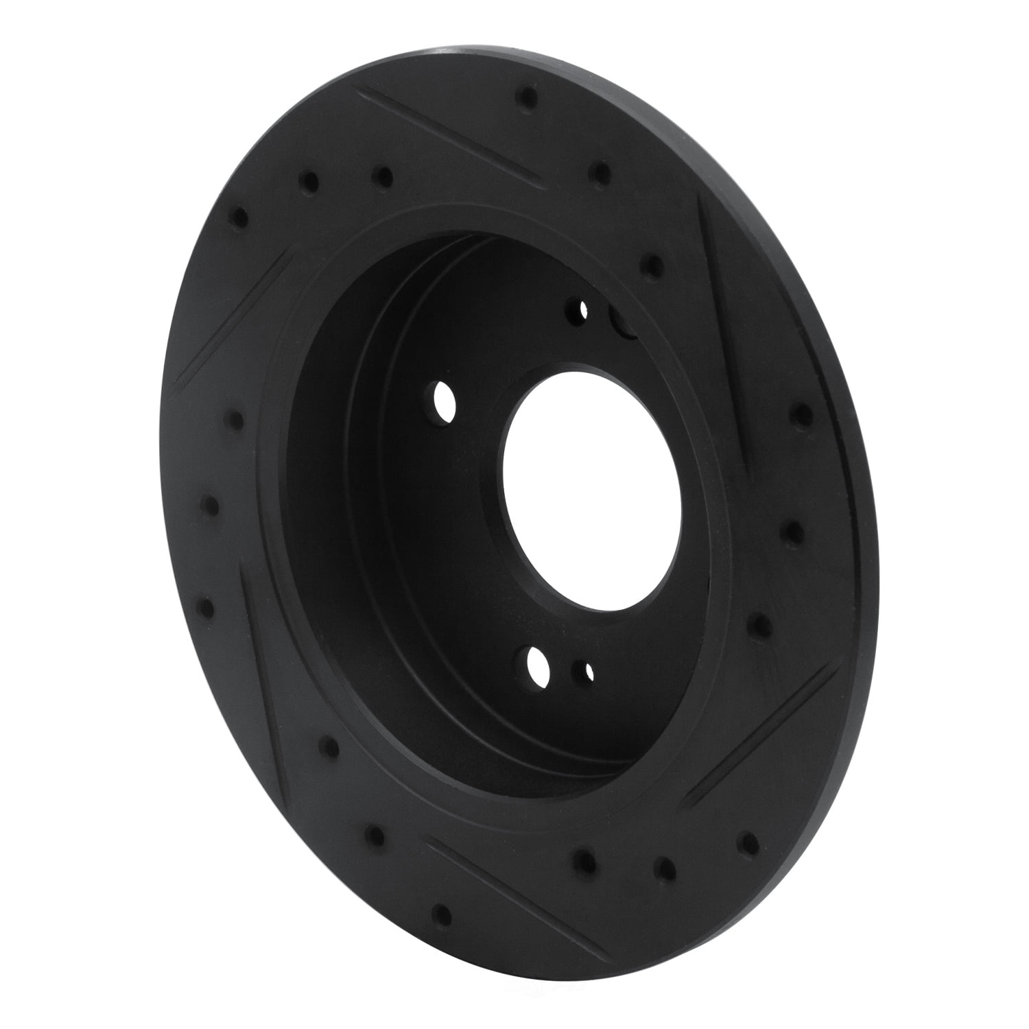 Dynamic Friction Company 633-67012L DFC Brake Rotor - Drilled And Slotted - Black