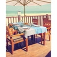 thumbnail image 2 of Fsddascl Coral Bottle Coastal Outdoor Tablecloth - 54x80 Inch Rectangle Dining Table Cover, Summer Beach Starfish Waterproof Outdoor Table Cloth with Umbrella Hole & Zipper for Picnic/Patio/Party, 2 of 7