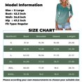 thumbnail image 3 of Shirt for Women's Fashion Casual V Neck 3/4 Sleeve Loose Printed T-Shirt Ladies Top, 3 of 6