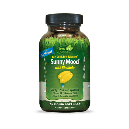Irwin Naturals Sunny Mood - 75 Liquid Soft-Gels