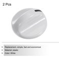 thumbnail image 3 of 2 Pcs Dryer Timer Knob 131965300 White D Shaped Dryer Knob Replacement Parts, 3 of 5