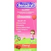 Children's Benadryl Antihistamine Allergy Cherry Alcohol-Free 8 oz, 2-Pack