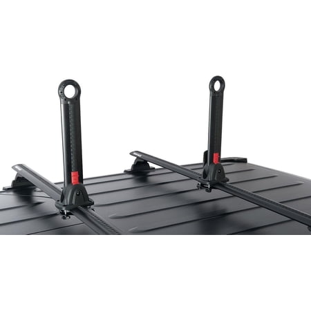 Rhino-Rack Nautic Kayak Roof Rack, Stack Up to 4 Kayaks Side by Side, Folds Down for Storage, Includes 4 Rapid Tie Down Straps, Aluminum & Glass Reinforced Nylon for Maximum Durability (S520)