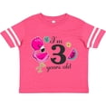 thumbnail image 3 of Inktastic I'm 3 Years Old with Flamingo and Flowers Girls Toddler T-Shirt, 3 of 5