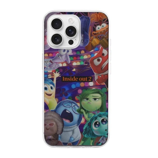Funda de TPU Inside Out para iPhone 16 Pro Max: ultrafina, a prueba de golpes, antiamarilleo, resistente a arañazos, compatible con carga inalámbrica, agarre mejorado, estilo transparente.