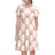thumbnail image 1 of Fotbe love plaid fox Vestido Largo de Moda para Mujer, Vestido Tipo Camiseta con Manga Corta y Estilo Casual a Rayas y Bloques de Color, 1 of 6