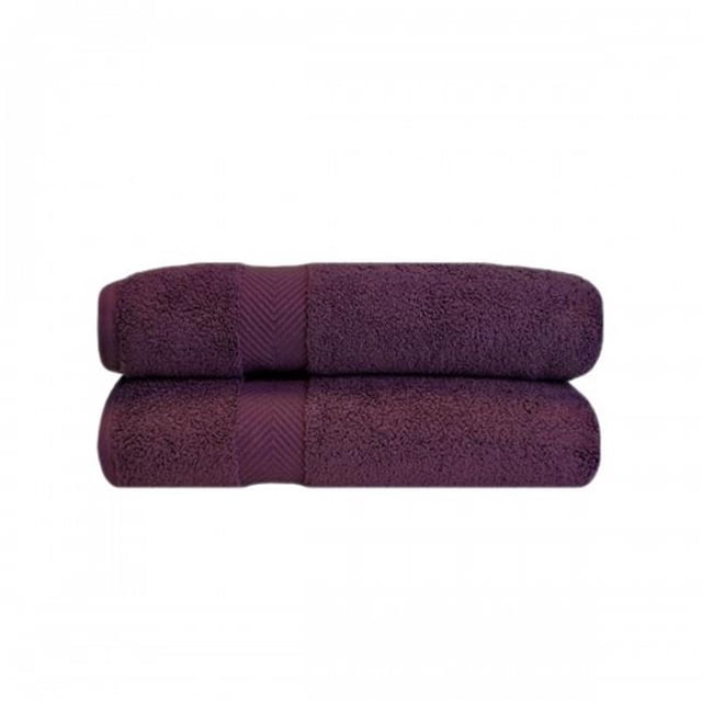 Superior ZT BTOWEL GS Zero Twist Cotton Bath Towel Set - Grape Seed, 2 Pieces