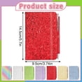 thumbnail image 3 of Glitter Small Notebook with Matching Pen, Pocket Size Lined Journal with Elastic Closure, Cute Sparkle Notepad Set for Travel, School, Daily Writing & Bullet Journaling, Multicolor, By Harlik, 3 of 6
