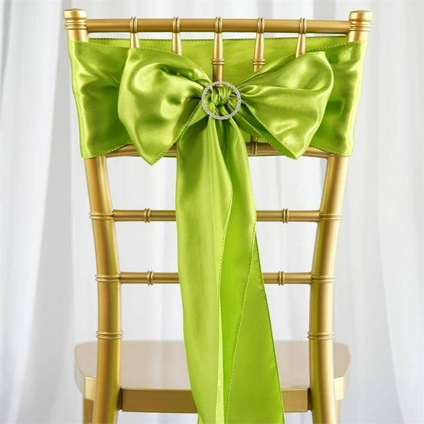 Efavormart 25pcs SATIN Chair Sashes Tie Bows for Wedding Events Banquet