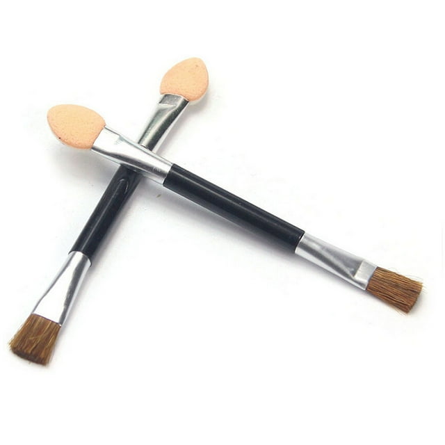 Herramientas de doble esponja para ojos, 10 uds., aplicador de sombra, desechables, con punta, pincel para mujer
