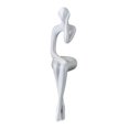 thumbnail image 1 of Estatua de pensador dorado, escultura decorativa abstracta, adorno para mejorar el enfoque, estante para escritorio de oficina, decoración para sala de estar y dormitorio., 1 of 8