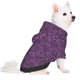 thumbnail image 2 of Fotbe Retro Florals Purple Sudadera con Estampado para Perros Pequeños – Suéter con Capucha para Mascotas, Tela Suave de Forro Polar con Bolsillo-X-Small, 2 of 7