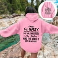 thumbnail image 5 of Womens Hooded Sweatshirts Long Sleeve Letter Printed Hoodies Crew Neck Cute Pullover Relaxed Fit Tops with Pocket, 5 of 6
