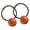 D, variant on mdesiwst 2Pcs Women Hair Ropes Transparent Jelly Ball Design High Elasticity Hair Ties No Damage Ponytails Buns Holder Hair Accessories